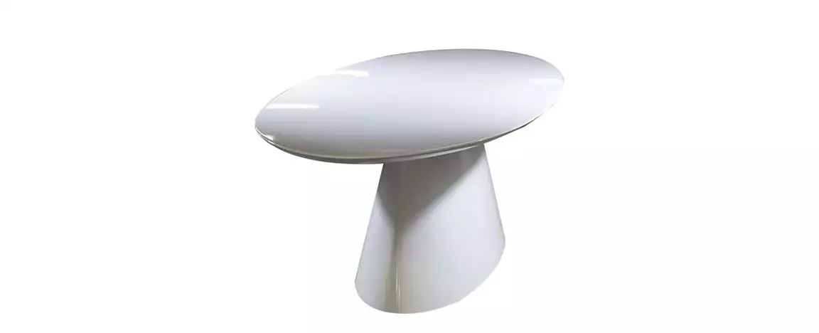 Mesa de Jantar Vick Oval em Resina 457 
