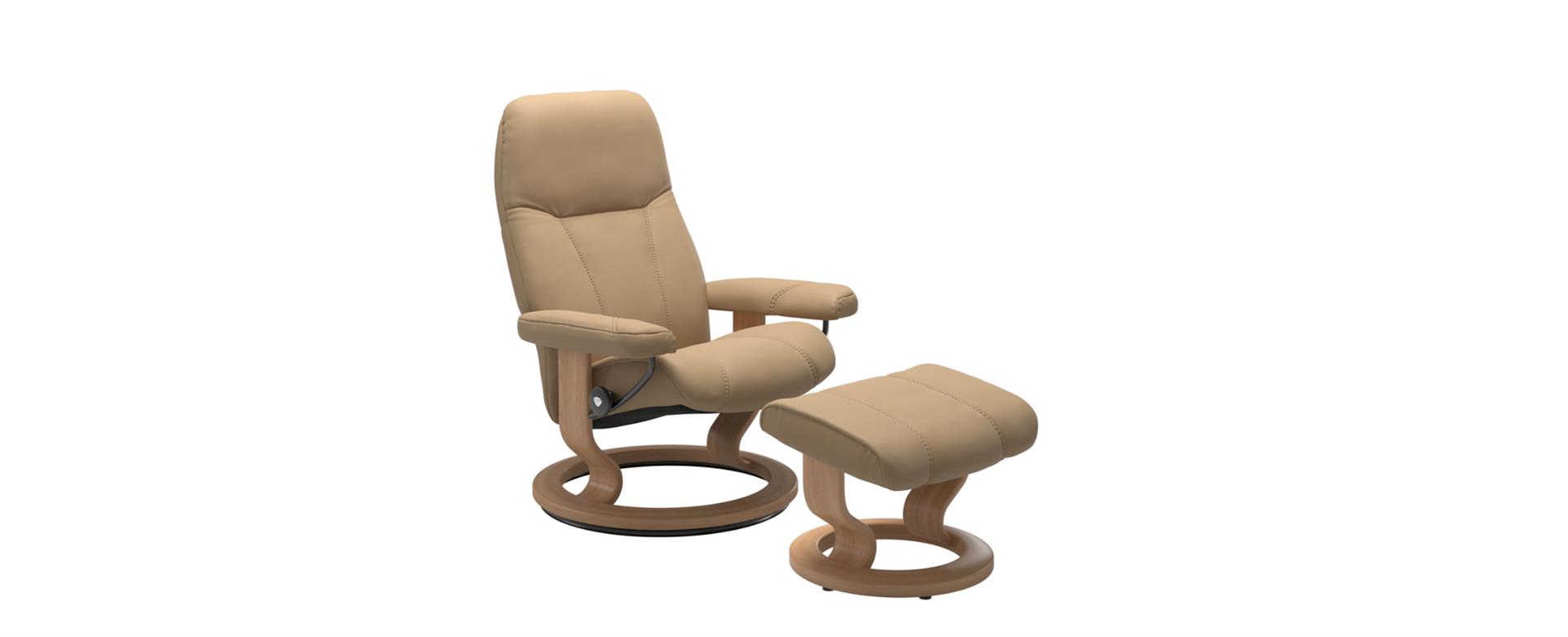 Poltrona Consul Classic com Banqueta 