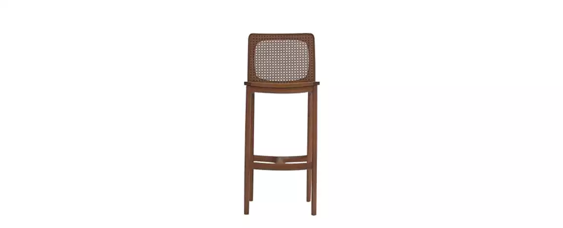 Banqueta Mellow encosto palha 532 frente