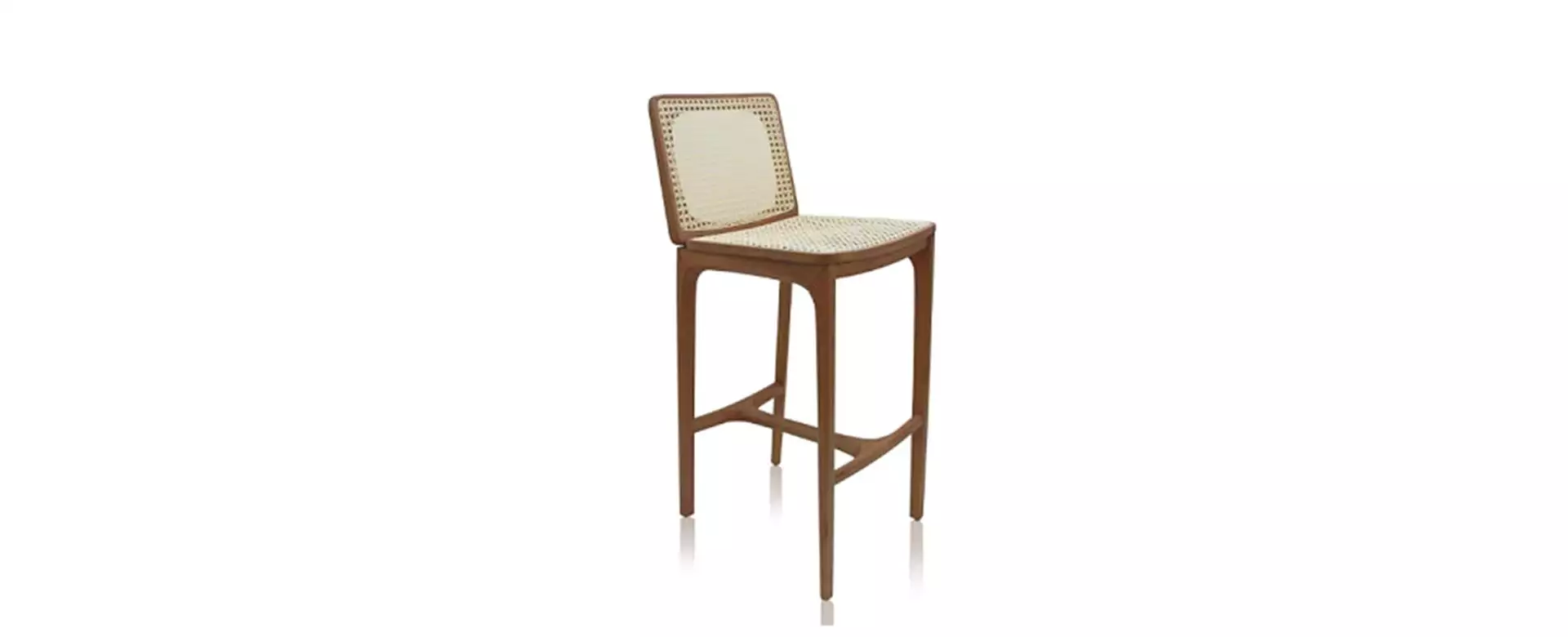 Banqueta Mellow encosto palha 532 frente 2