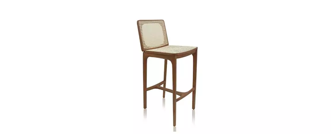 Banqueta Mellow encosto palha 532 frente 2
