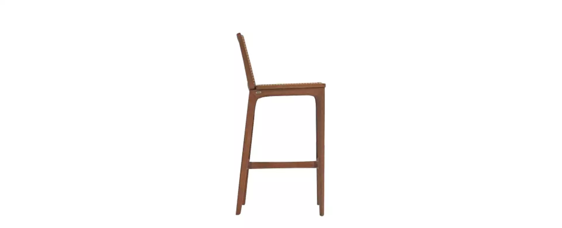 Banqueta Mellow encosto palha 532 lateral 2