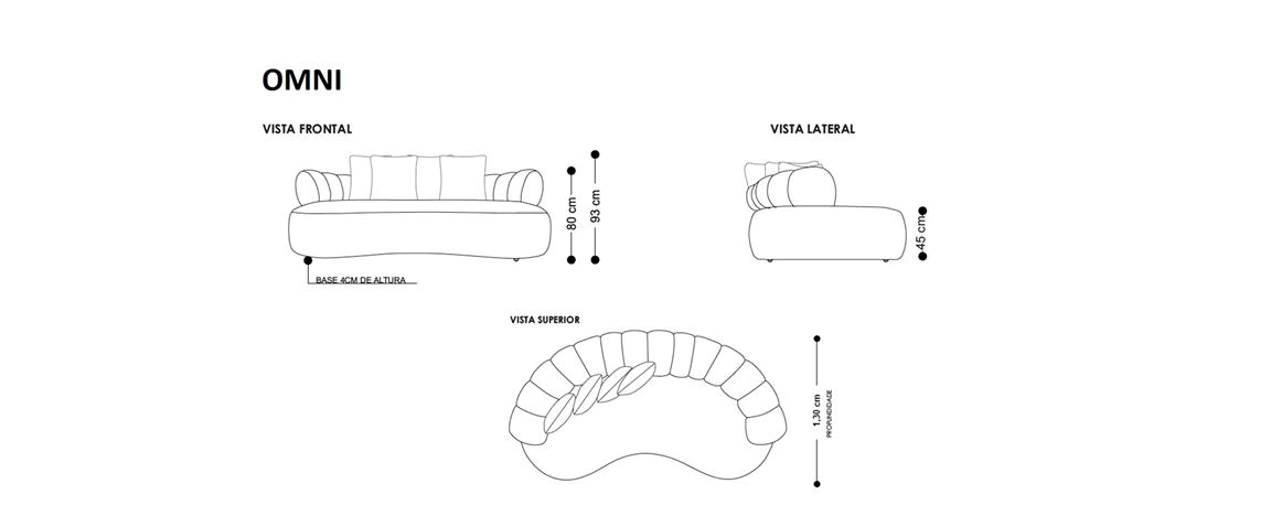 Sofá Omni 489 desenho