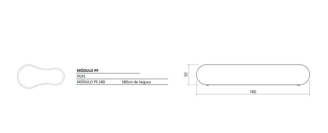 Puff Nepal 30 desenho tecnico