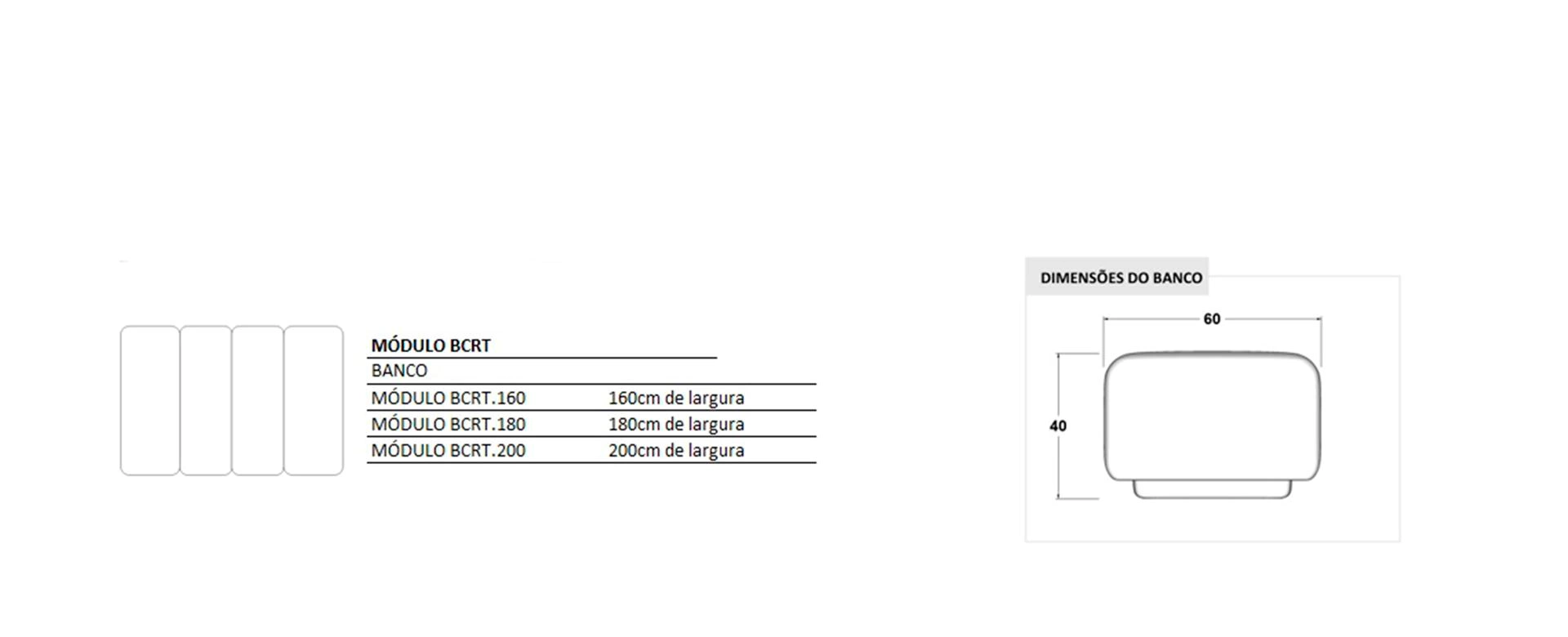 Banco Florence 30 desenho tecnico