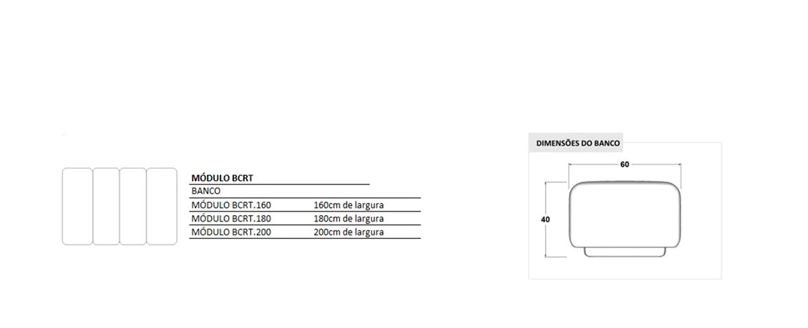 Banco Florence 30 desenho tecnico