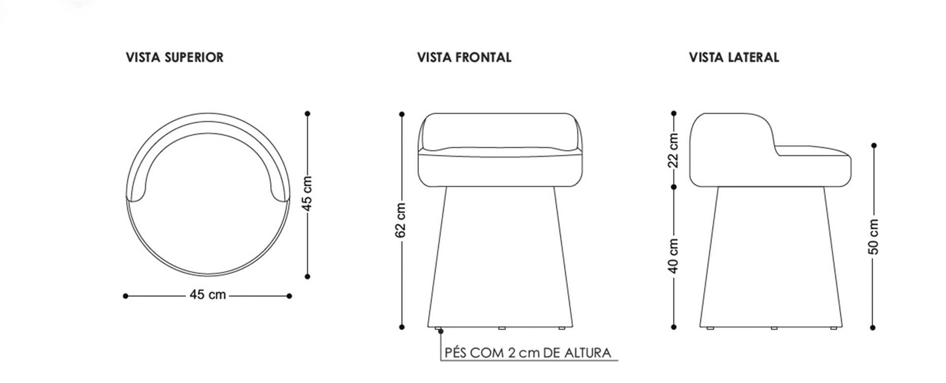 Cadeira Giratória Live 489 desenho tec