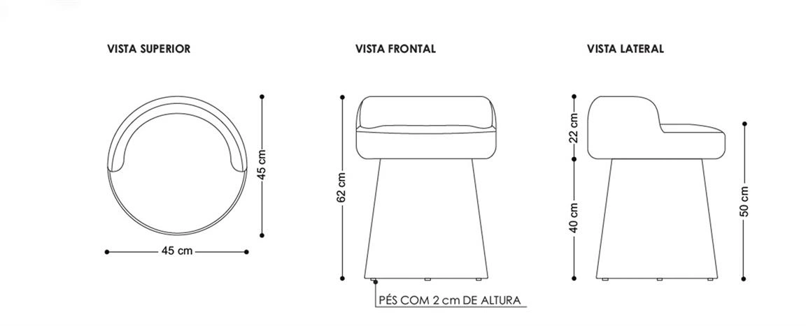 Cadeira Giratória Live 489 desenho tec