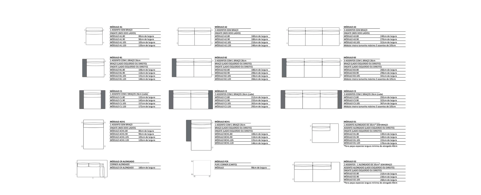 Sofá Ton 30 desenho tecnico 1