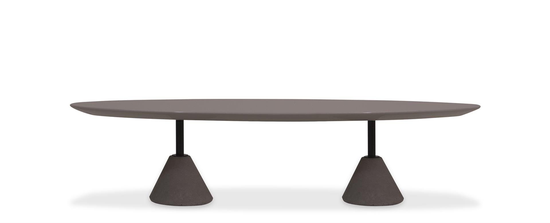  Mesa de Centro Osaka Oval com 2 bases
