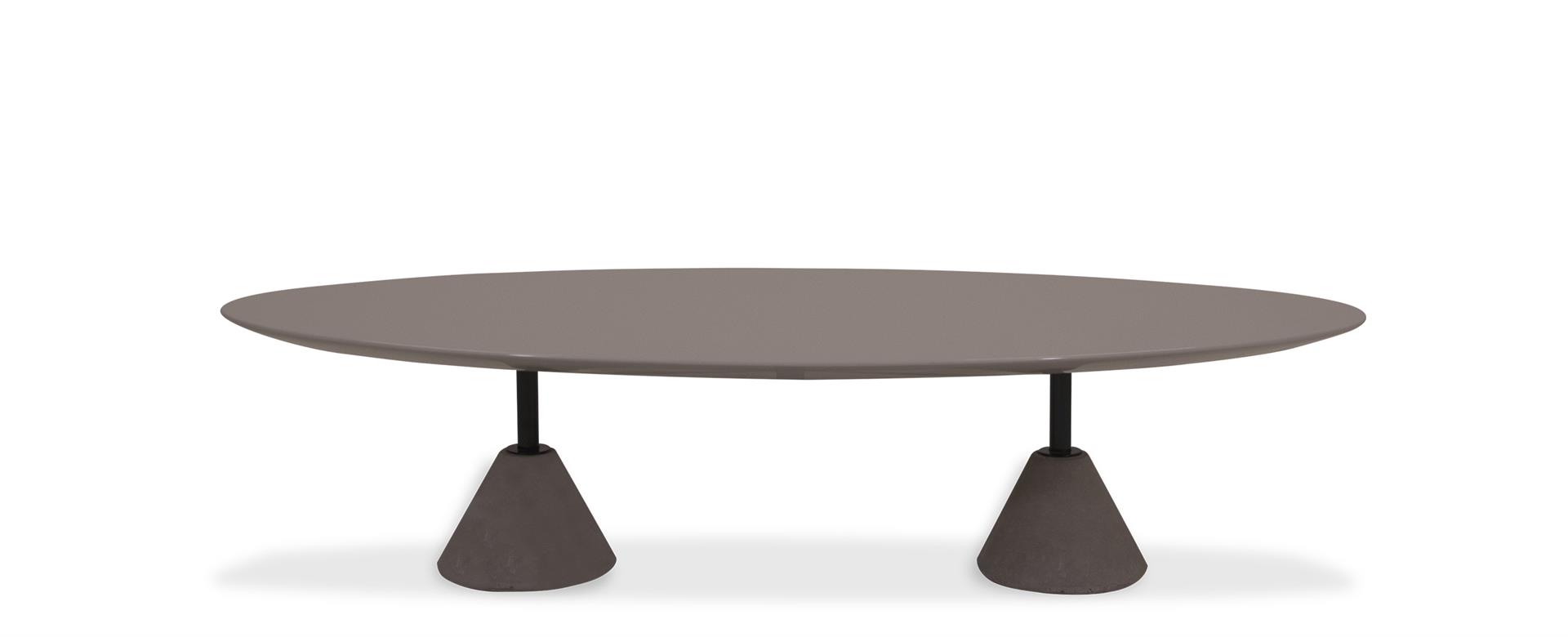  Mesa de Centro Osaka Oval com 2 bases 457 