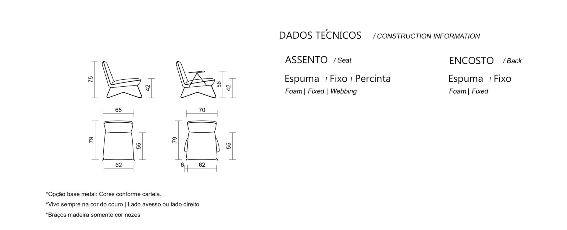 Poltrona See com Braço  996 desenho