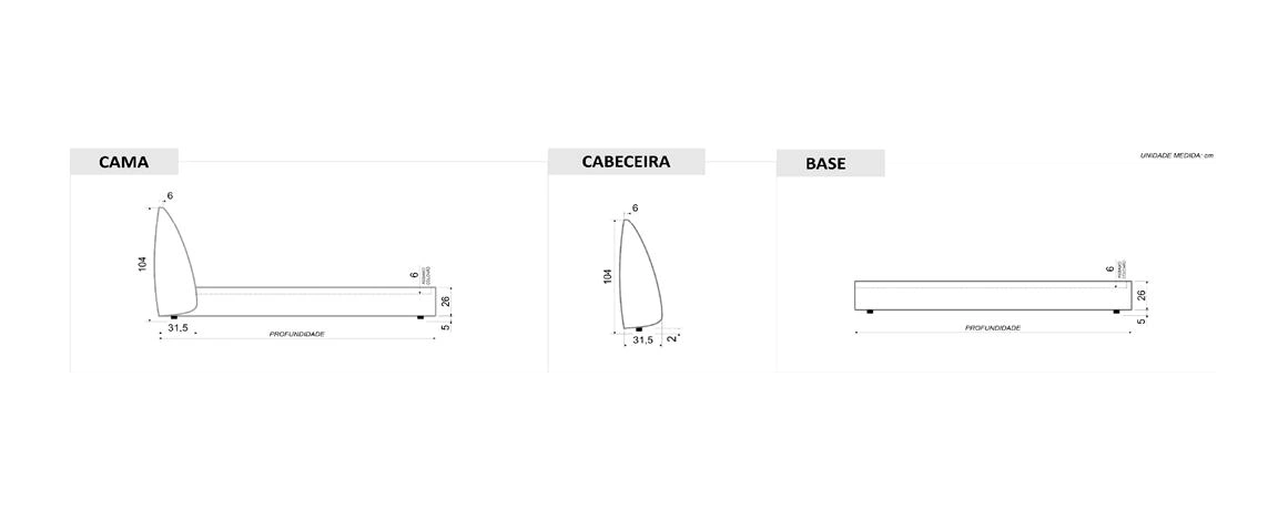 Cama Thor 30 desenho tecnico 2