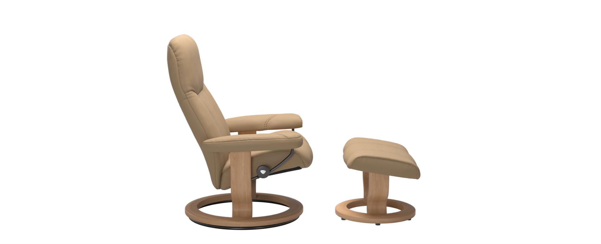 Poltrona Consul Classic com Banqueta 