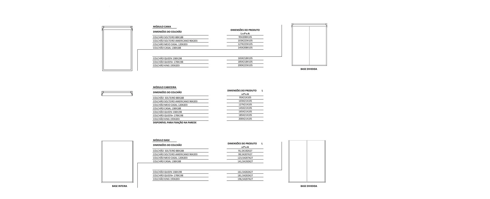 Cama Sigma 30 desenho tecnico 1