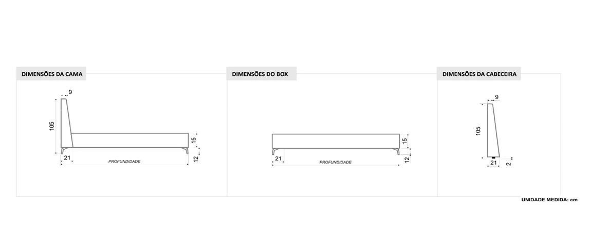 Cama Sigma 30 desenho tecnico 2