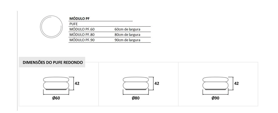 Puff Suri 30 desenho tecnico