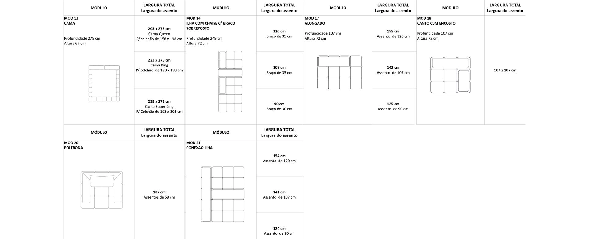 Sofá Tetris 712 desenho 2